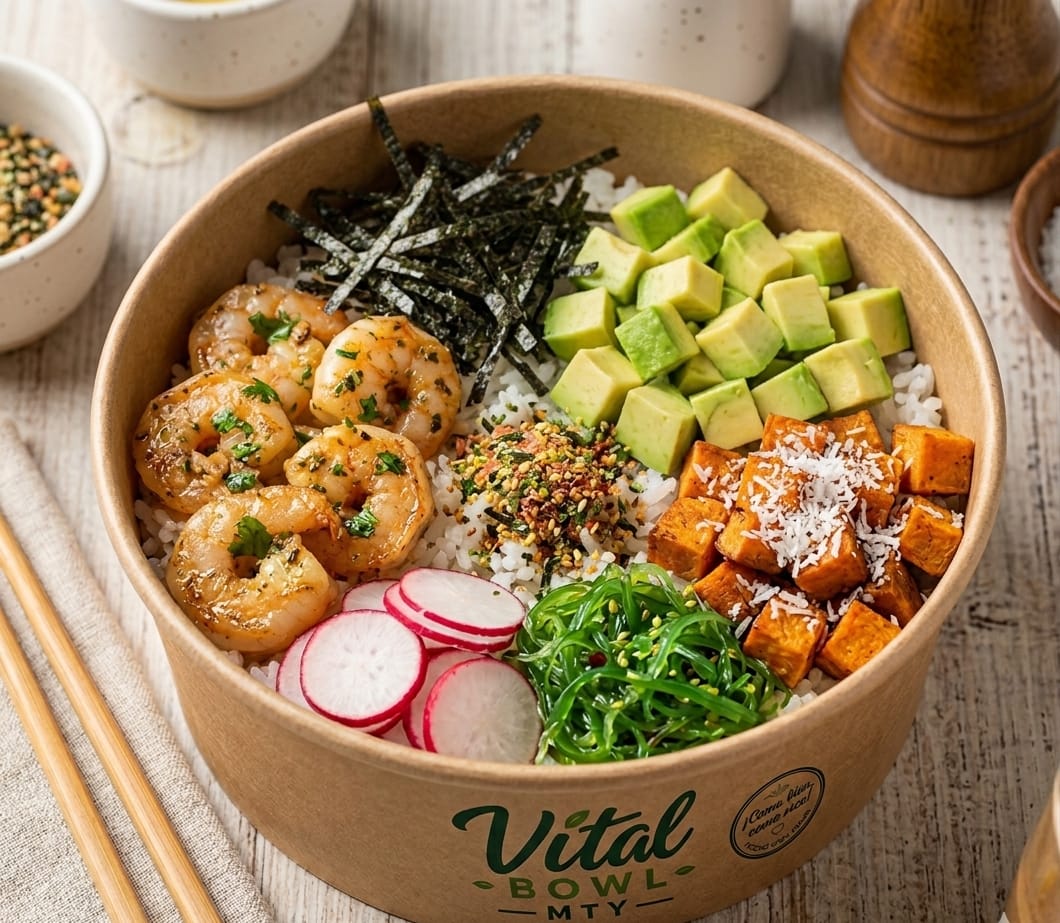 Poke Camarón de Vital Bowl MTY