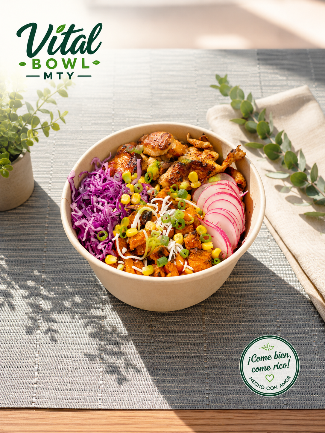 Poke Ranch de Vital Bowl MTY