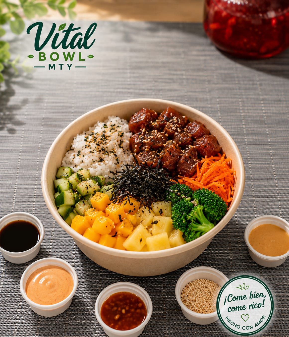 Poke Tuna de Vital Bowl MTY
